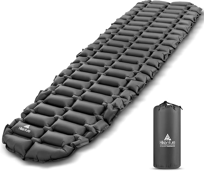 HIKENTURE Sleeping Pad, Ultralight Inflatable Camping Mat, Water