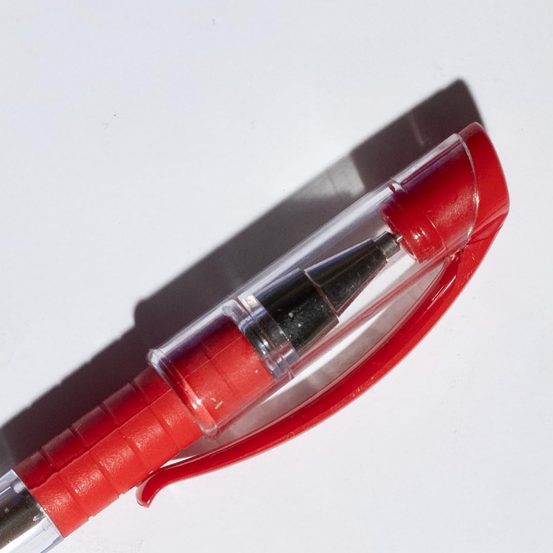 Faber-Castell İğne Uç Tükenmez Kalem Seti, 10’lu, Kırmızı, 0.7 mm, Rahat Yazım, Ergonomik Tutuş