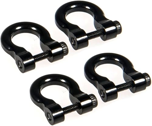 Miniatura 3 de Grillete de remolque de aluminio para 110 escala TRX-4 Crawler Car (negro)