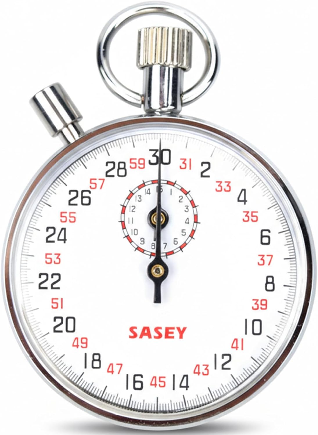 Mechanical Stopwatch 60s Handheld Analog Stopwatch with Pause Stainless Steel Stop Watches Timer for Sports Referee Running Cycling Count.