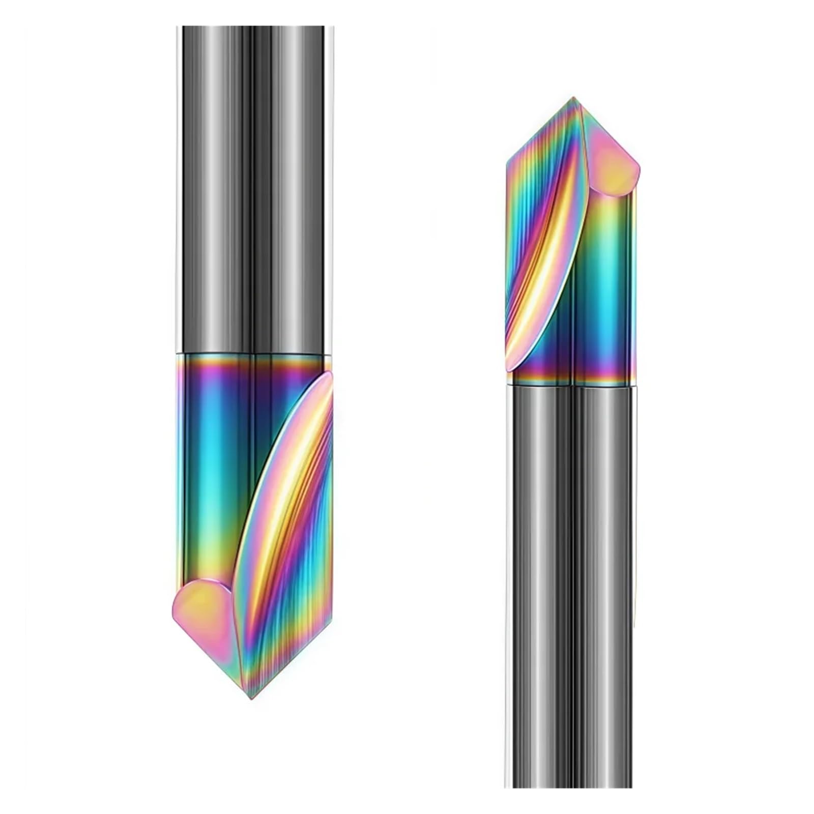 Juego de Brocas avellanadas HRC55 carburo tungsteno Acero, Fresa Biselado 90 Grados for Herramienta Tallado Aluminio(3x3Dx50Lx90deg,1PCS)