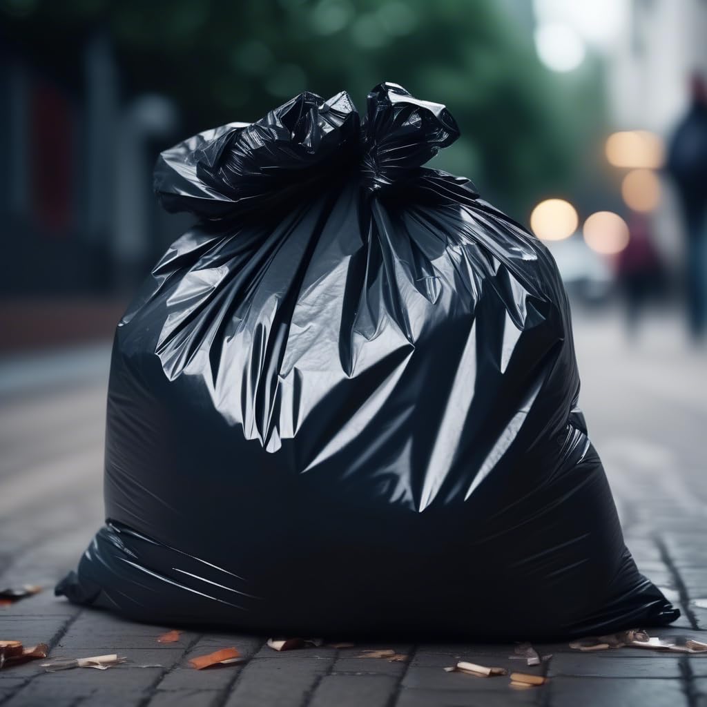 MSU Bolsa De Basura De Comunidad Color Negro, Con Capacidad De 120 Litros Para Cubo De Comunidad, Galga 85-300 Bolsas, 10 Unidades Por Rollo, Caja De 30 Rollos