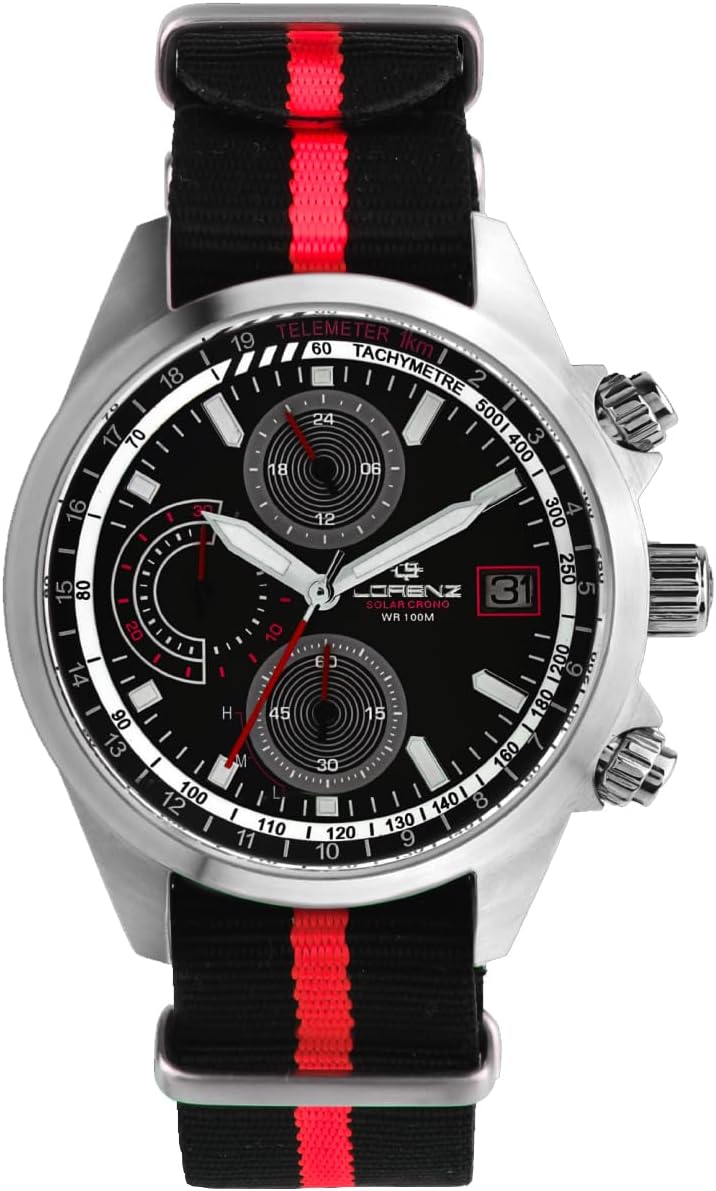 Lorenz Solar Chrono watch with NATO strap