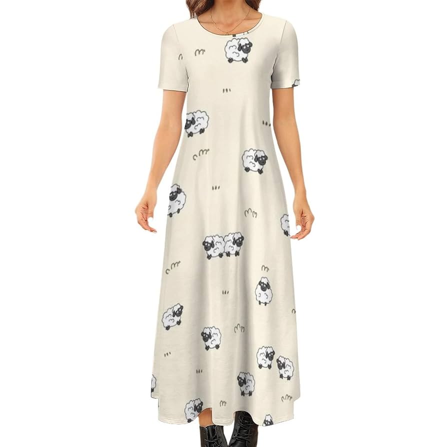 Amazon.co.jp: ひつじのショーン 羊柄 ラウンドネックショート