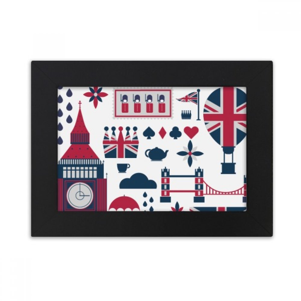 Cadre de bureau Big Ben Angleterre noir, idée cadeau souvenir de voyage au Royaume-Uni