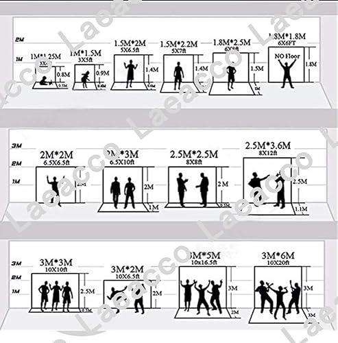 Miniatura 4 de Laeacco Telón de fondo espeluznante de 10 x 5 pies, cielo nublado de luna llena de Halloween, fiesta nocturna, murciélagos, cuervos, terrible