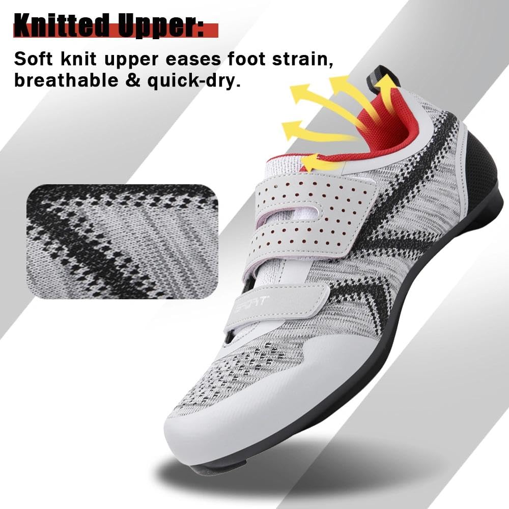 ULTIANT Zapatillas de Ciclismo Mujer y Hombre, compatibles con Las Zapatillas de Ciclismo Indoor Peloton, Zapatillas de Carretera con calas Look SPD SL Delta
