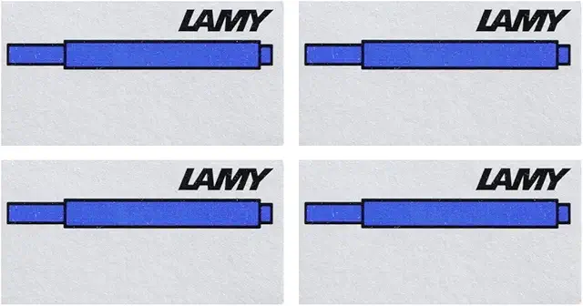 Lamy T10 Tintenpatronen blau - 4 Päckchen mit je 5 Patronen für Lamy Füller