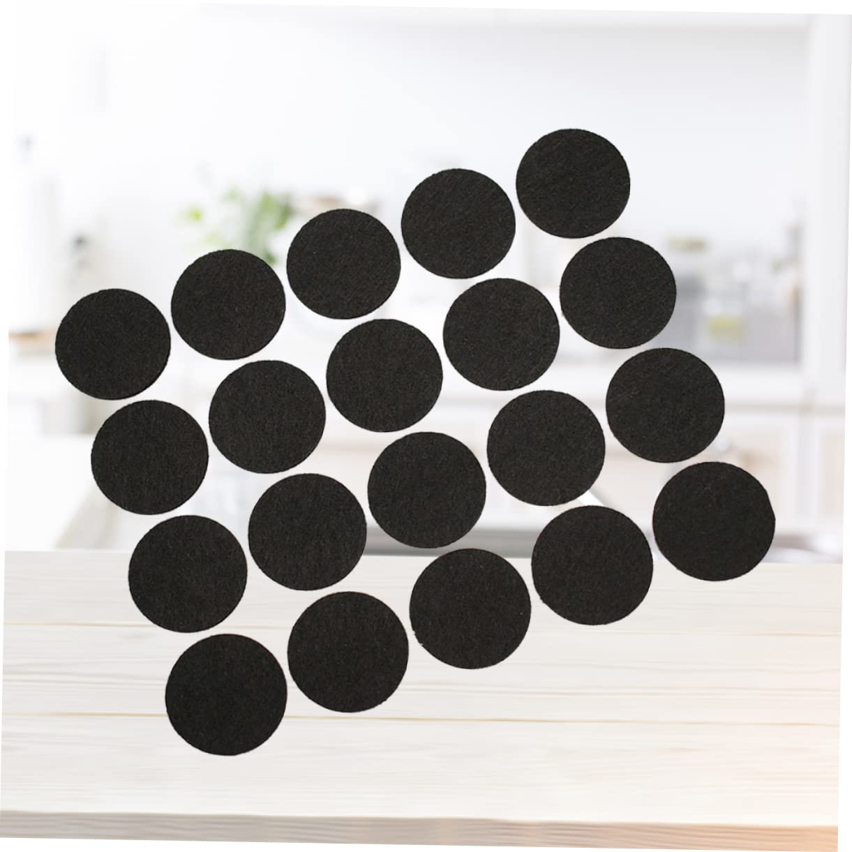 jojofuny 300piezas Almohadillas De Fieltro Autoadhesivas Redondas De Deslizadores No Resbaladizos para Patas De Muebles Protección para Suelos De Color Negro