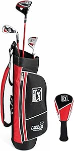PGA Tour Youth Golf Club Set – Ages 3-5 (3’6”-4’1”) and 5-8 (4’1” - 4'8