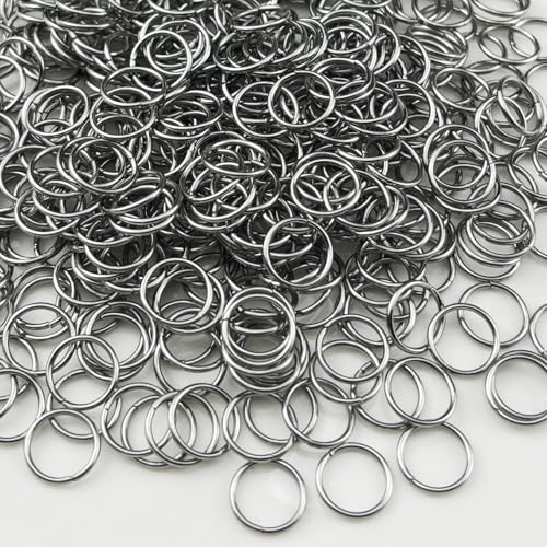 500pcs 10mm Stainless Steel Jump Rings Connector Rings for DIY Craft Jewelry Making Necklaces Bracelet Earrings Keychains