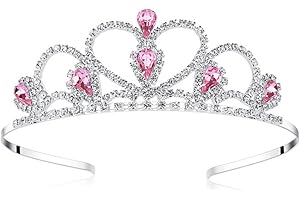 Pink Gems Rhinestone Tiaras For Little Girls