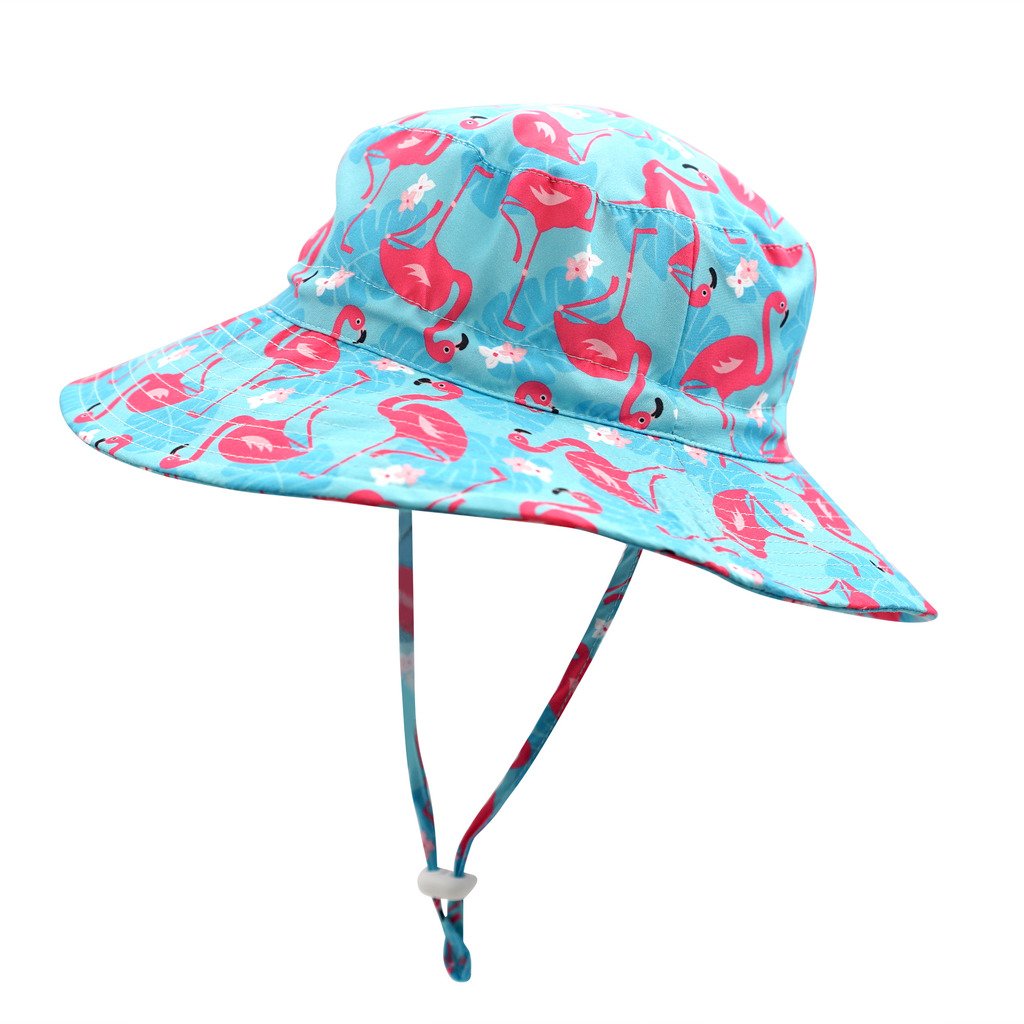 Home Prefer UPF50+ Wide Brim Sun Hat Boys Girls Sun Protection Hat Zoo Beach Swim Safari Bucket Hat for Baby Toddler Kid