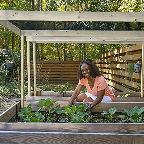 COOLAROO 30% UV Block Shade Cloth Fabric Roll for Garden and Greenhouse, 6' x 15', Black