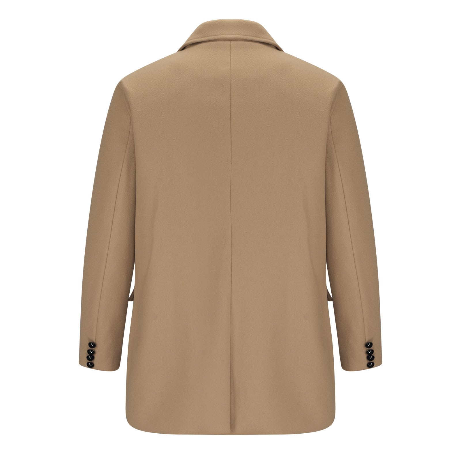 NUSGEAR Abrigo hombre invierno, Sobretodo Mezcla de Lana Botón Manga Larga Gabardina de Color sólido Abrigo Moda Slim fit Cortavientos Elegant caliente Chaquetas parka Blazer Outwear traje 2024