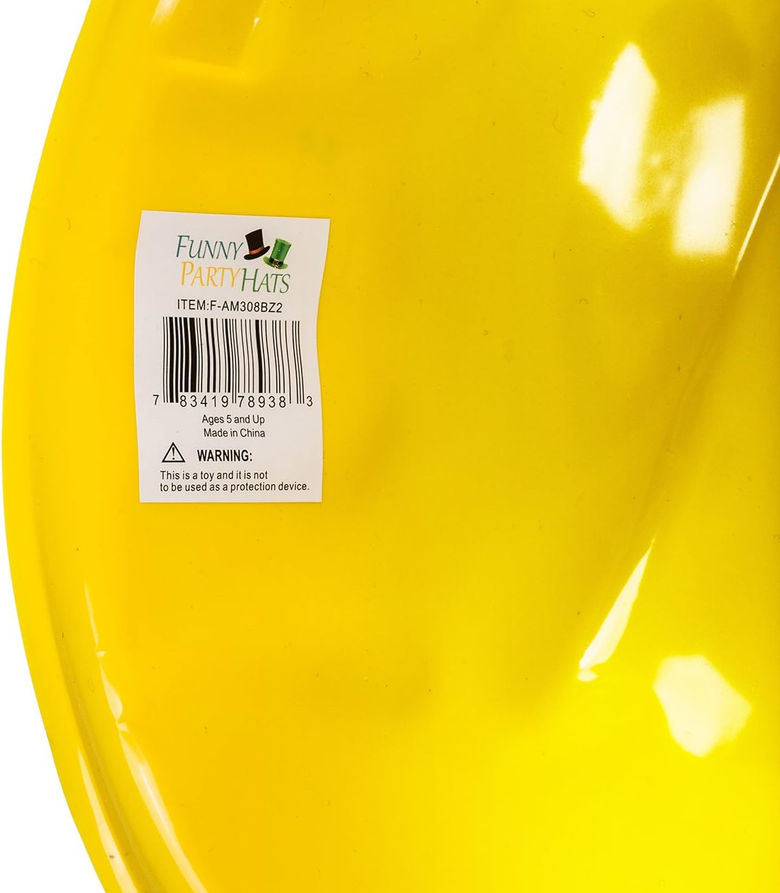 Funny Party Hats Construction Party Hats - 24 Pack - Construction Hats - Soft Plastic Hats - Construction Party Supplies : Toys & Games