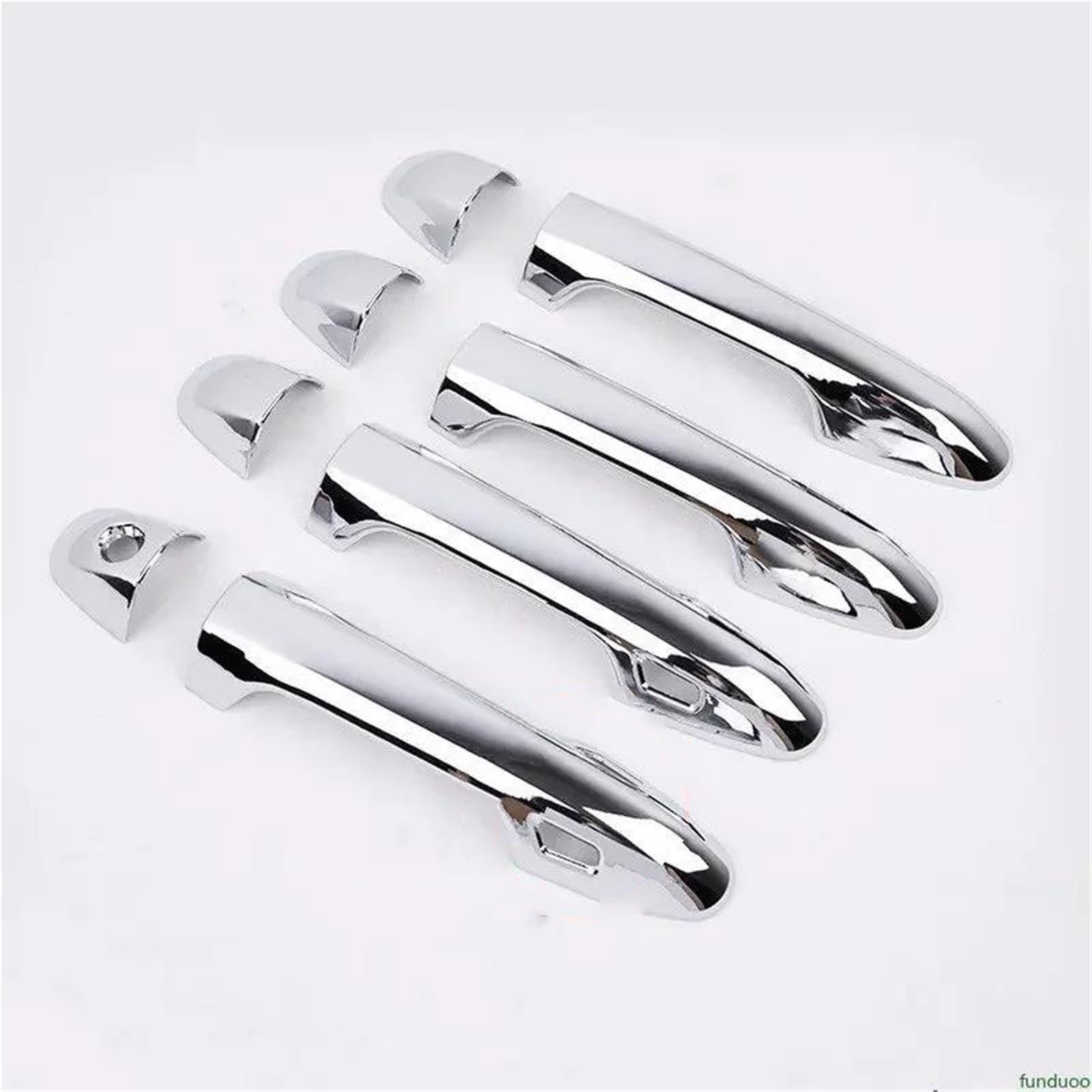 Hjkdsz Style6 Car Door Protection For Toyota For Rav4 Xa40 2014-2019 Chrome Car Door Handle Bowl Cover Decor Trim Sticker Styling Accessories(Style6)