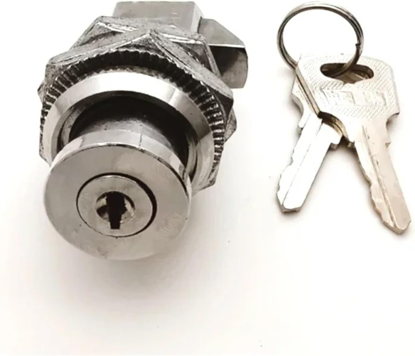 Keyless Cabinet Lock with Or Key Lock for RV Boat Drawer Furniture Showcase File Cabinet Air Box MS206 1Pcs(Key Cylinder)