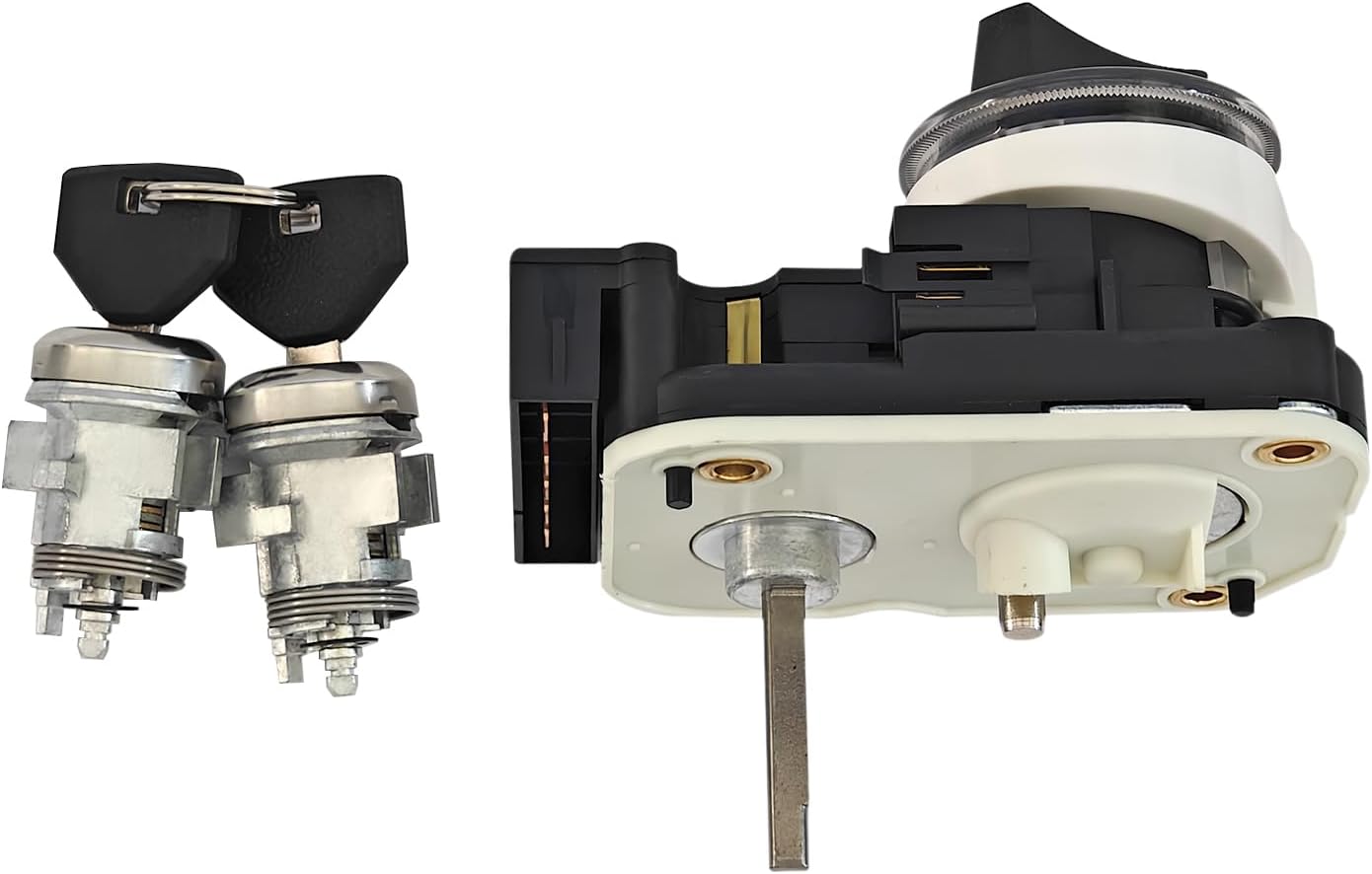 Ignition Switch Assembly & Door Lock Cylinder Set 56021346AB Replacement Compatible with Dodge Ram 1500 2500 3500 1994-2002/with Jeep 1998