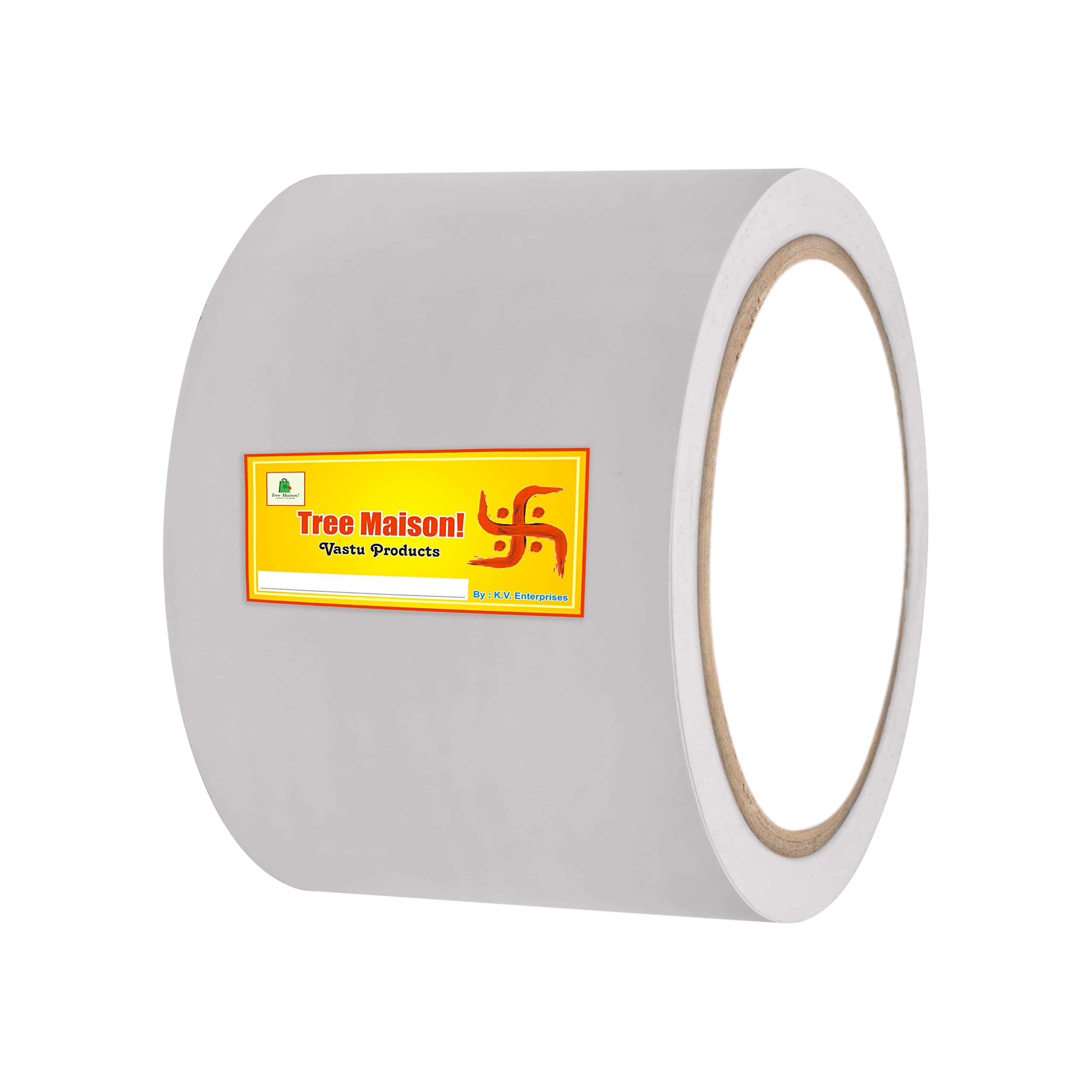 TREE MAISON CORONATING HOMES Vastu White Color Tape |Size - 3 Inch | Length- 20 Meter (Approx) | Vastu Remedy For Toilet | Main Door Entrance | Tape Remedy | Pack Of 1 (B0B46443PM) Amazon Price History, Amazon Price Tracker
