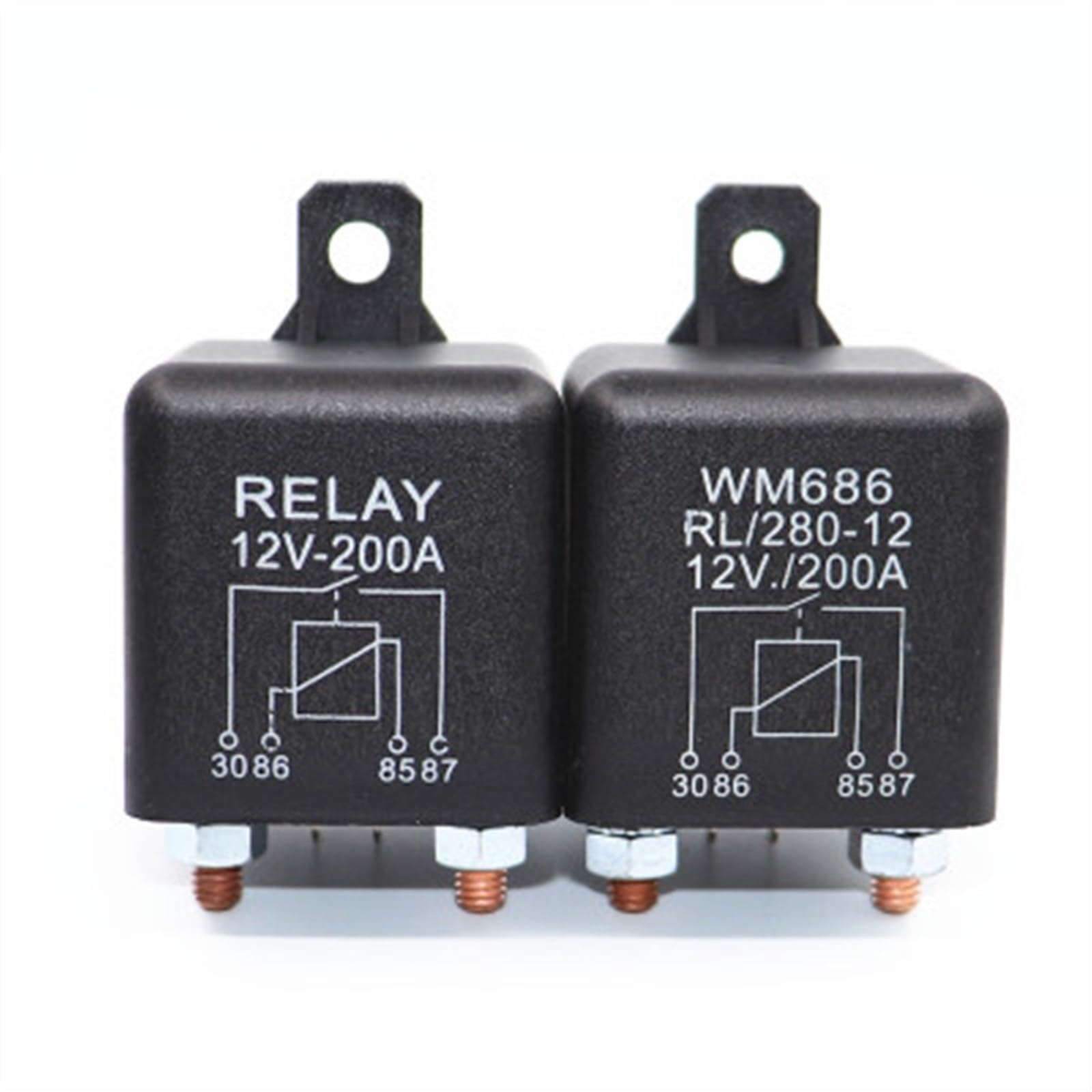 Przekaźnik motoryzacyjny silnik ciężarówka samochód 24V/12V 200A/100A/120A przekaźnik modułowy typu ciągłego 1 sztuk (12V1.8W120A)