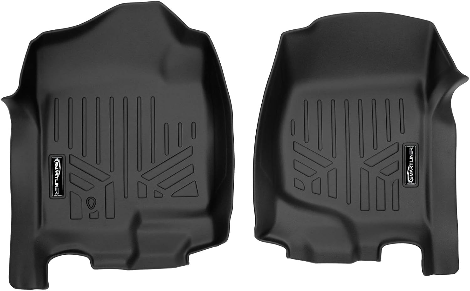 SMARTLINER Floor Mats 1st Row Liner Set Black for 20072013