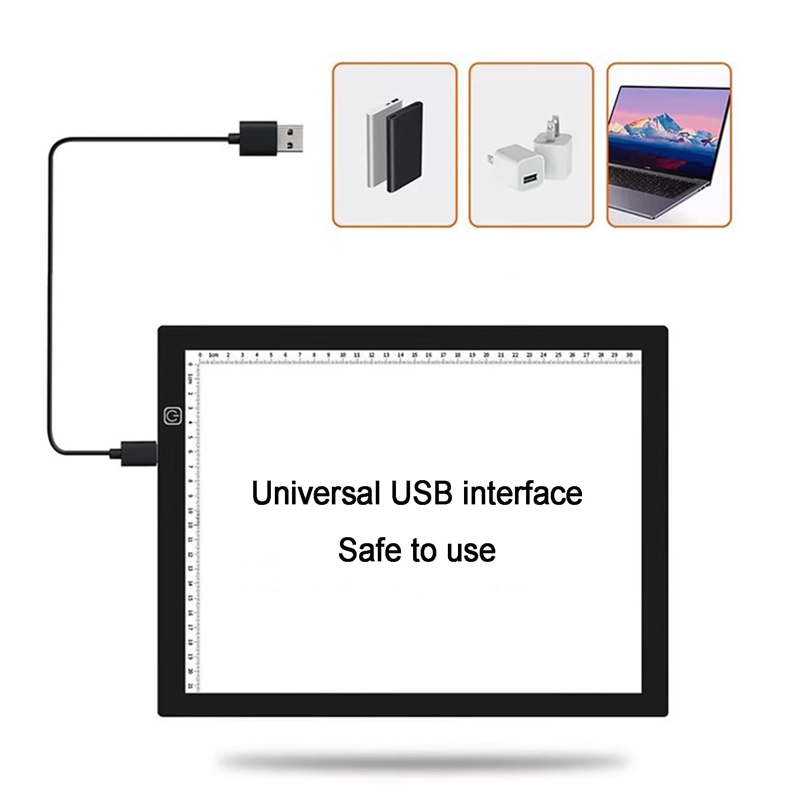 Visualizzatore di Diapositive A3, Scanner con Pannello Luminoso Ultrasottile con Luminosità Regolabile, Alimentato Tramite USB, 33x47 Cm, per La Scansione di Negativi E Diapositive