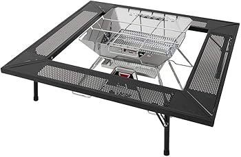 Amazon.co.jp: LOGOS 81064134 Iron Hearth Table : Sports & Outdoors