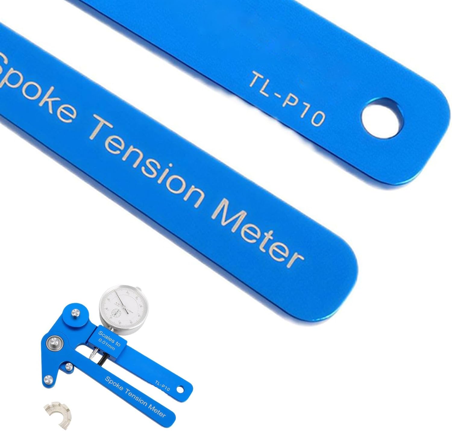Spoke Tension Meter for Bike Wheels with Precision Gauge and Reference Chart