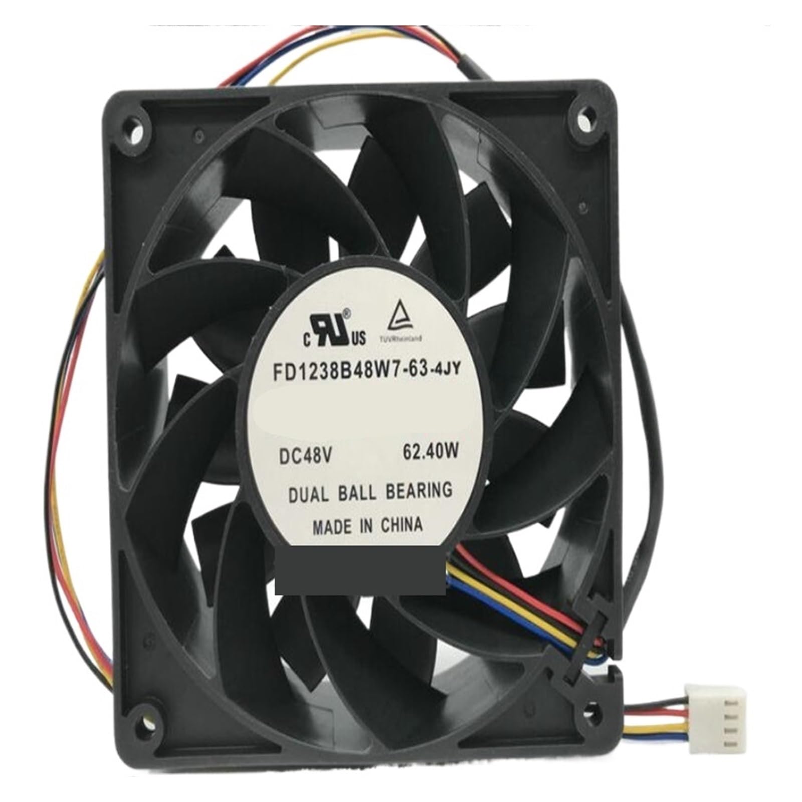 Ventilateur à quatre fils 62,40W à haute pression statique 12038