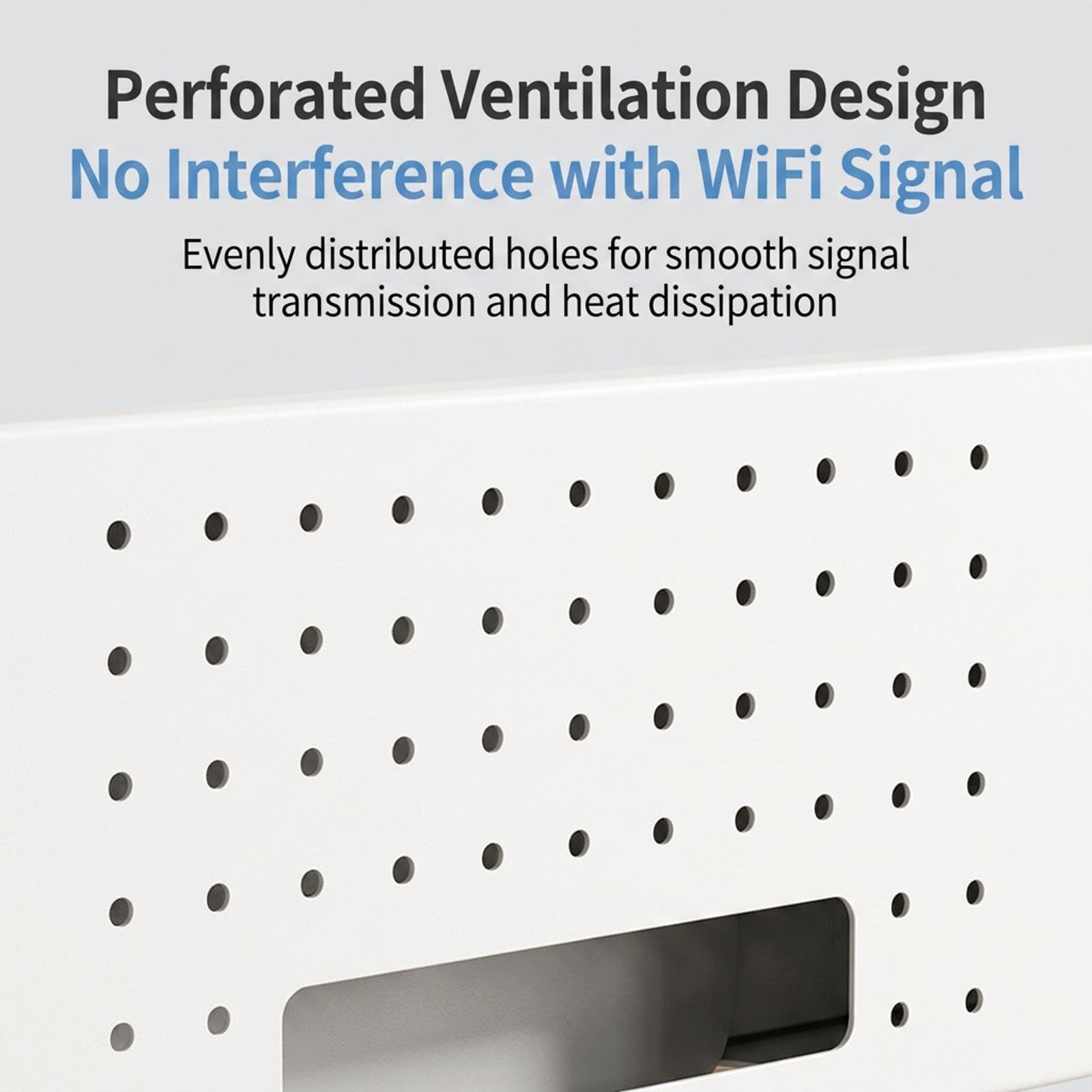 Organizador de pared para router, soporte para WiFi y caja de cables