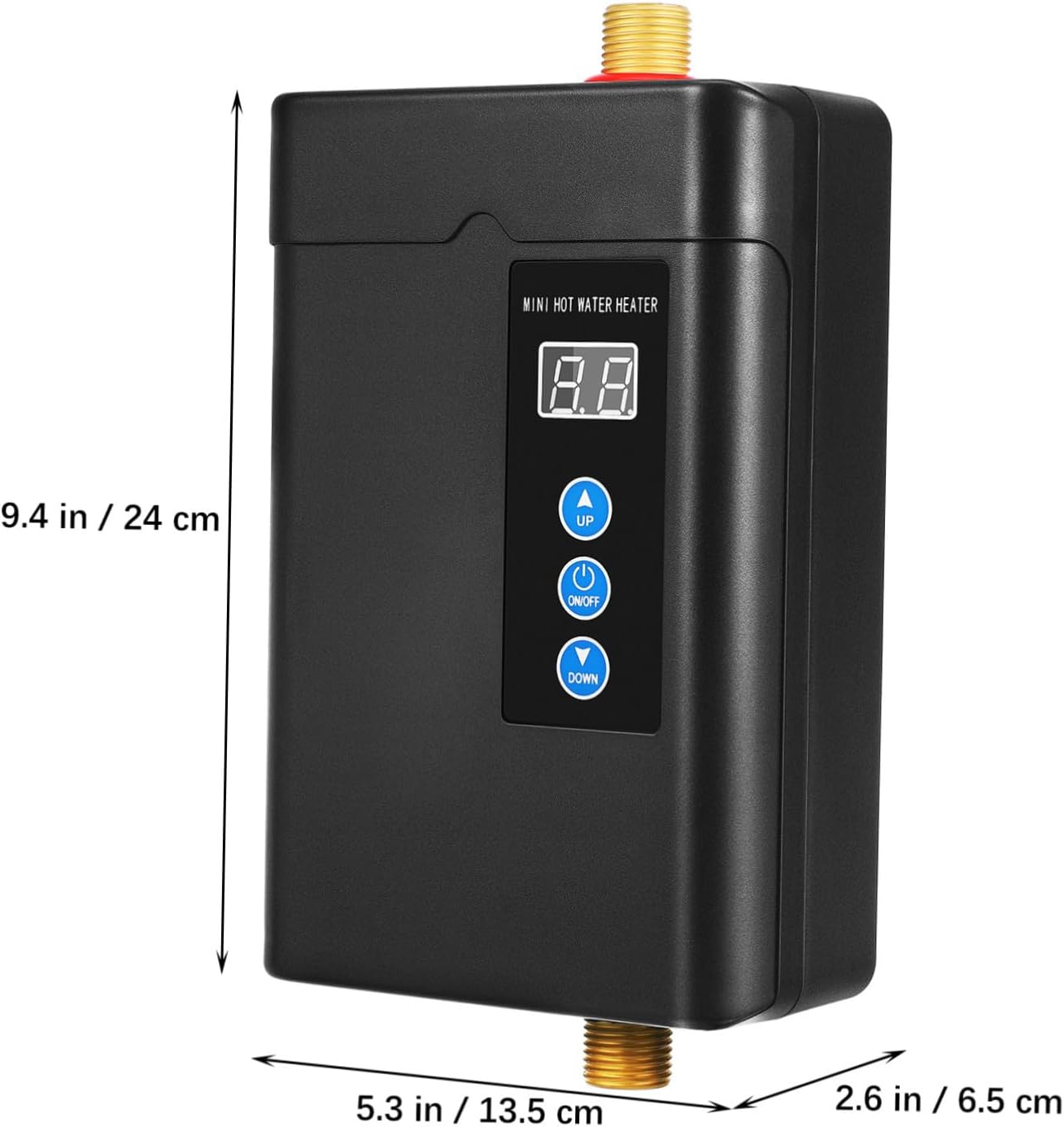 Instant Portable Tankless Water Heater Electric with US Power Quick Heating Small for Kitchen Bathroom Laundry Safe Use with High Voltage and Dry Burn Protection Constant