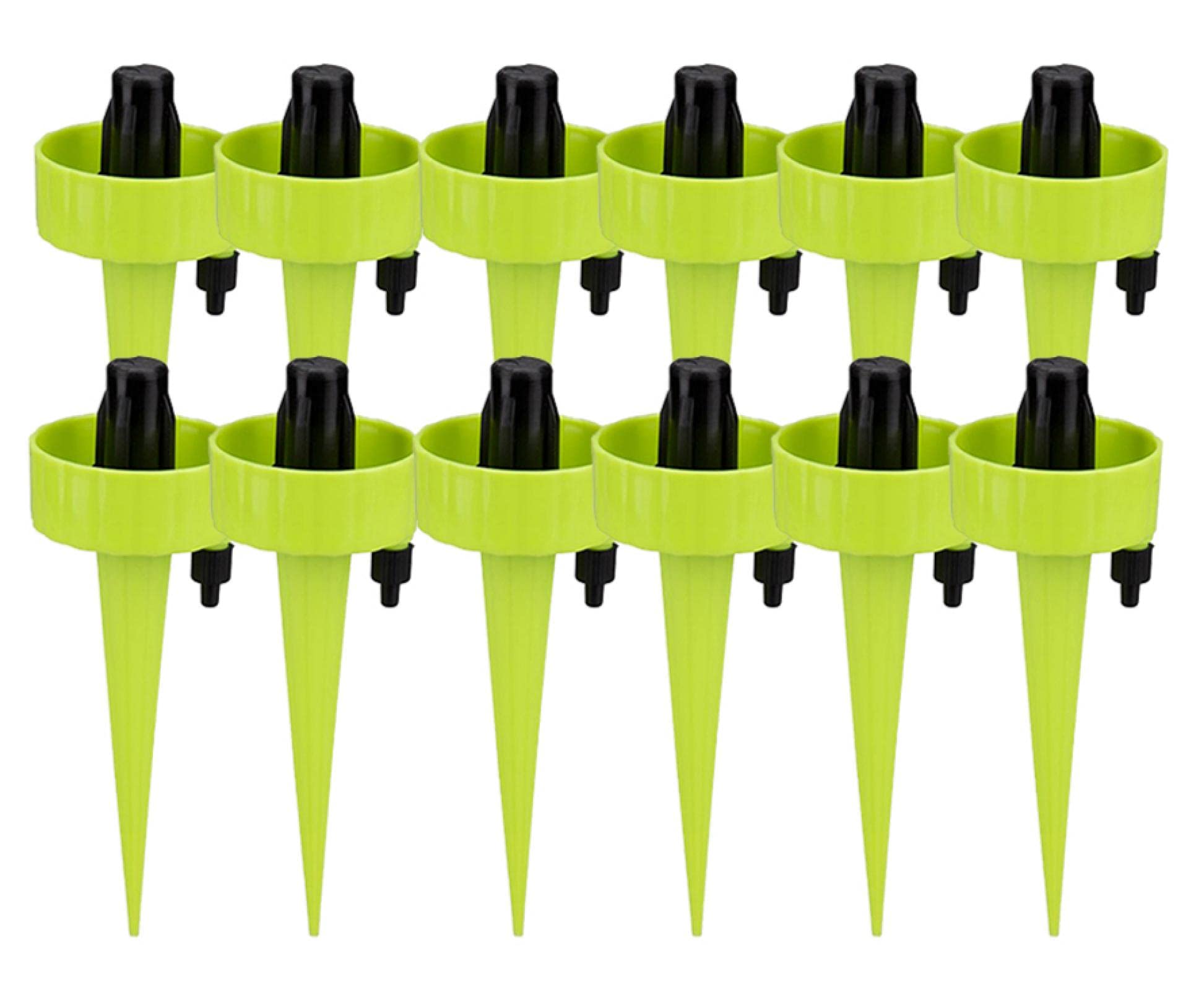 Verstellbares Tropfbewässerungssystem für Blumen und Pflanzen, automatisches Bewässerungsspieß, Gartenbewässerungssystem, Gewächshaus, 12 Stück