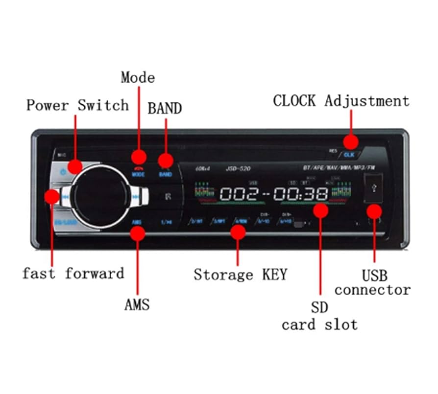 新品24Vオーディオポン付け！スマホで自由に操れる！CD.USB.AUX.ラジオ Amazon.co.jp: Heartwarming Shop 24V車のステレオオーディオ
