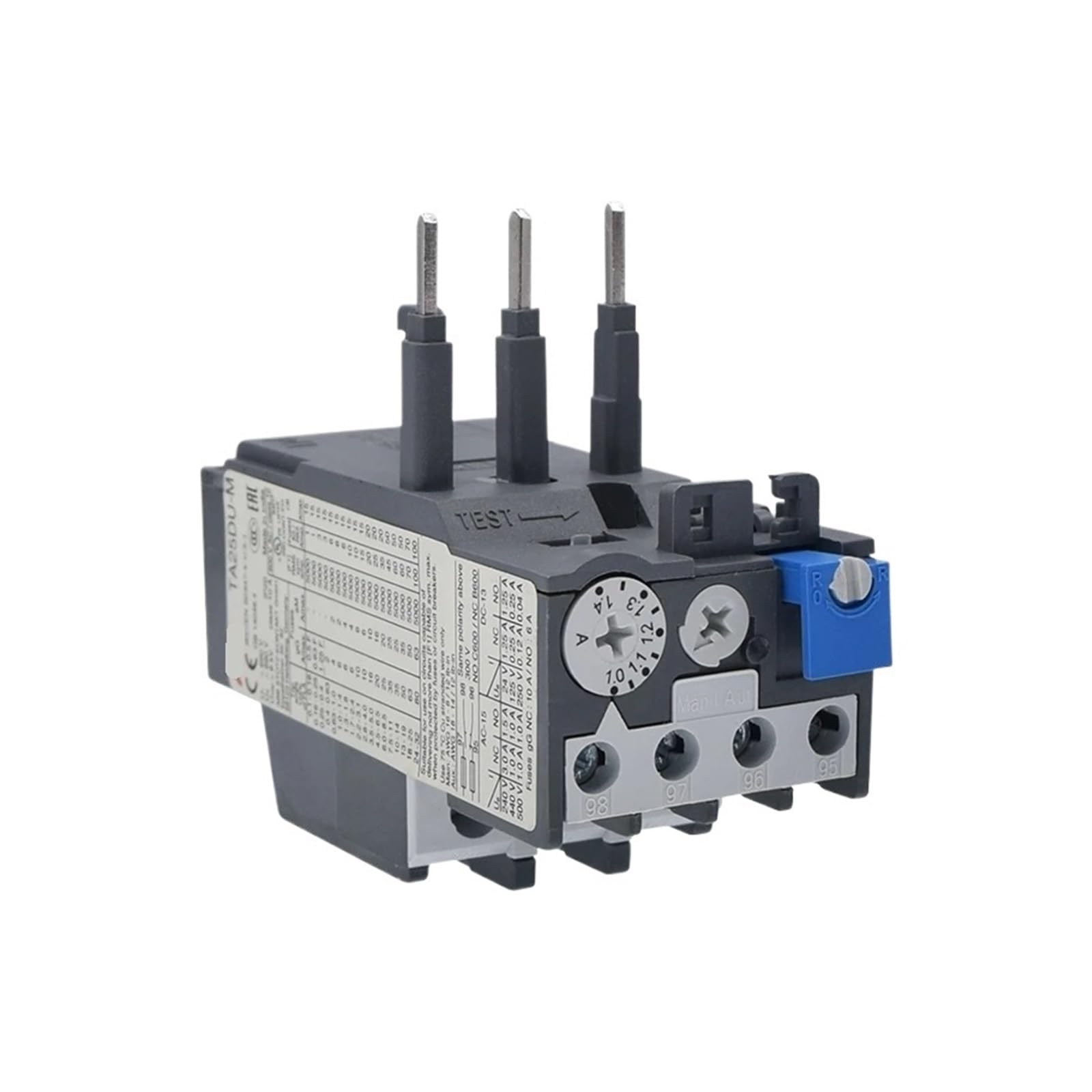 ZVQYSGIW Overload Relay TA25DU TA42DU TA75DU TA80DU(TA25DU-2.4M 1.7-2.4A)