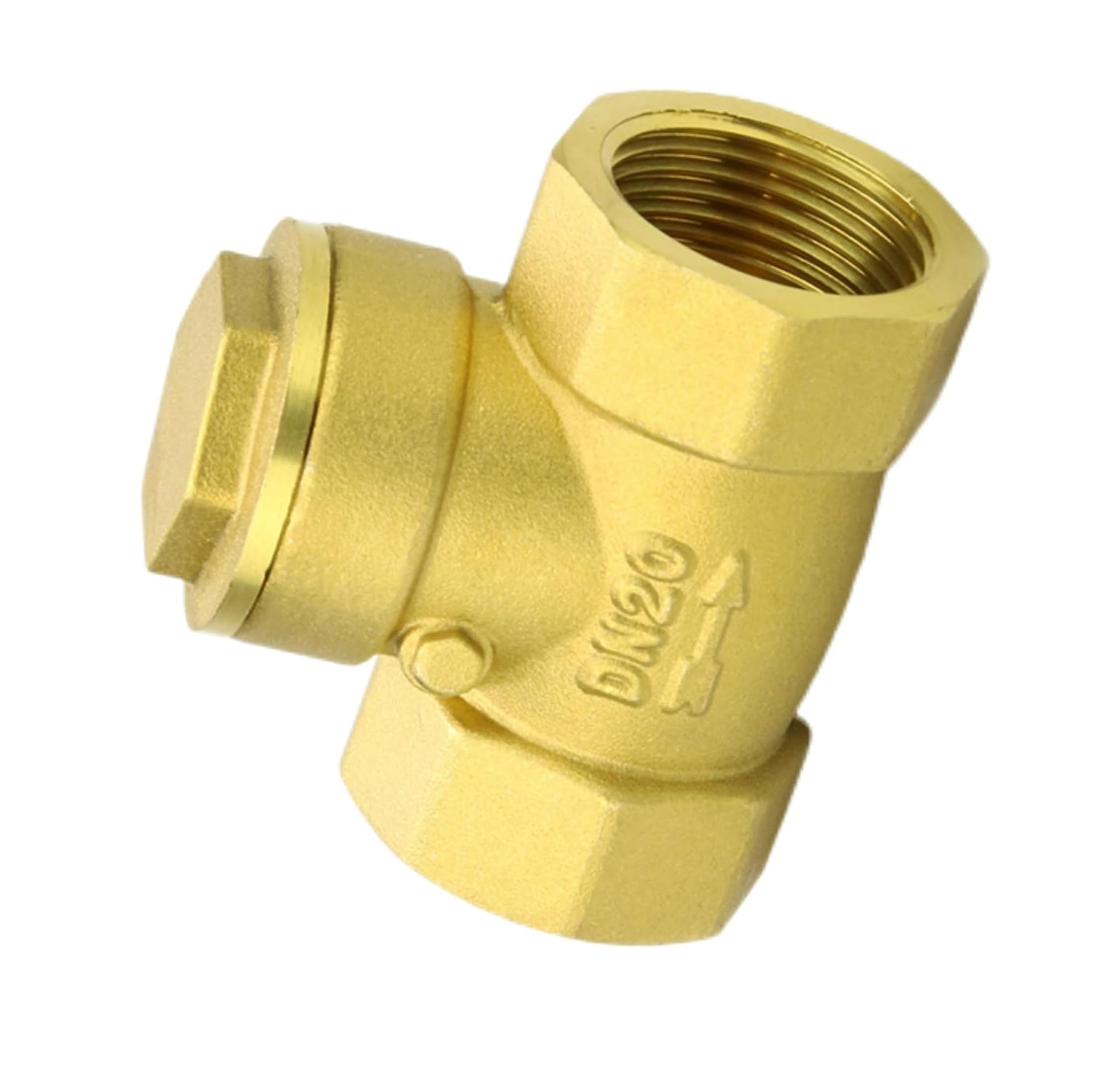 Válvula de retención oscilante de latón de 2-1/2 pulgadas - Válvula antirretorno de rosca hembra for aplicaciones de agua, petróleo y