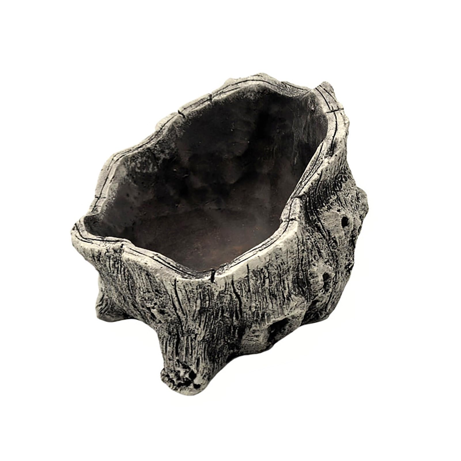 HDOYTXXM Decorative Cement Flower Pots with Natural Tree Root Aesthetic for Bonsais and Enthusiasts Indoor Outdoor Use Driftwoods Stumps Planter
