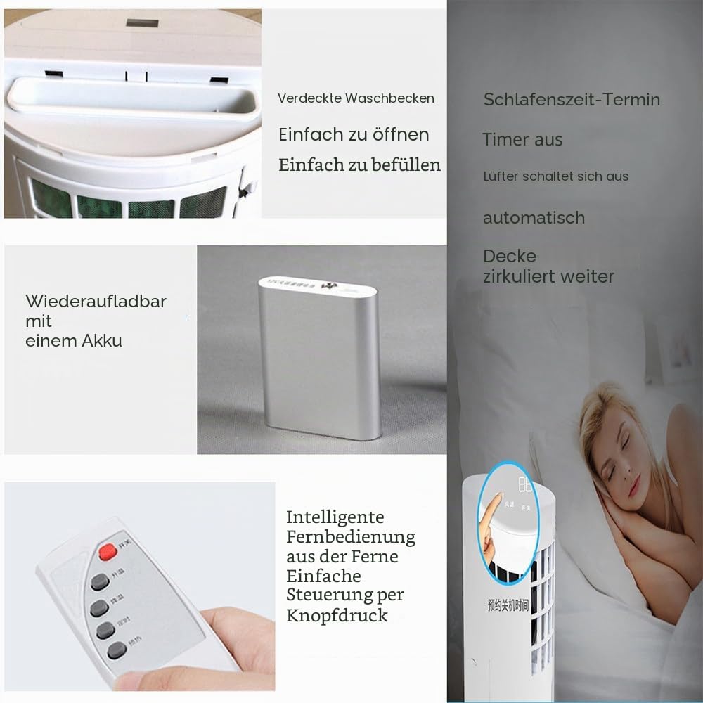 Kühlende Matratzenauflage -12V 8W Sommerbettkühlung für heiße Schläfer -Wasserkühlsystem für Bett, Klimagebläse + Kühlkissen,70x160cm