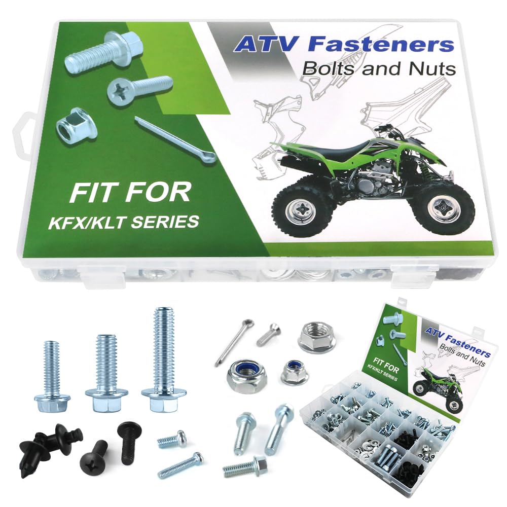 Amazon.com: REARACE 330PCS Bolts Kit Fit for KFX 250, KFX400