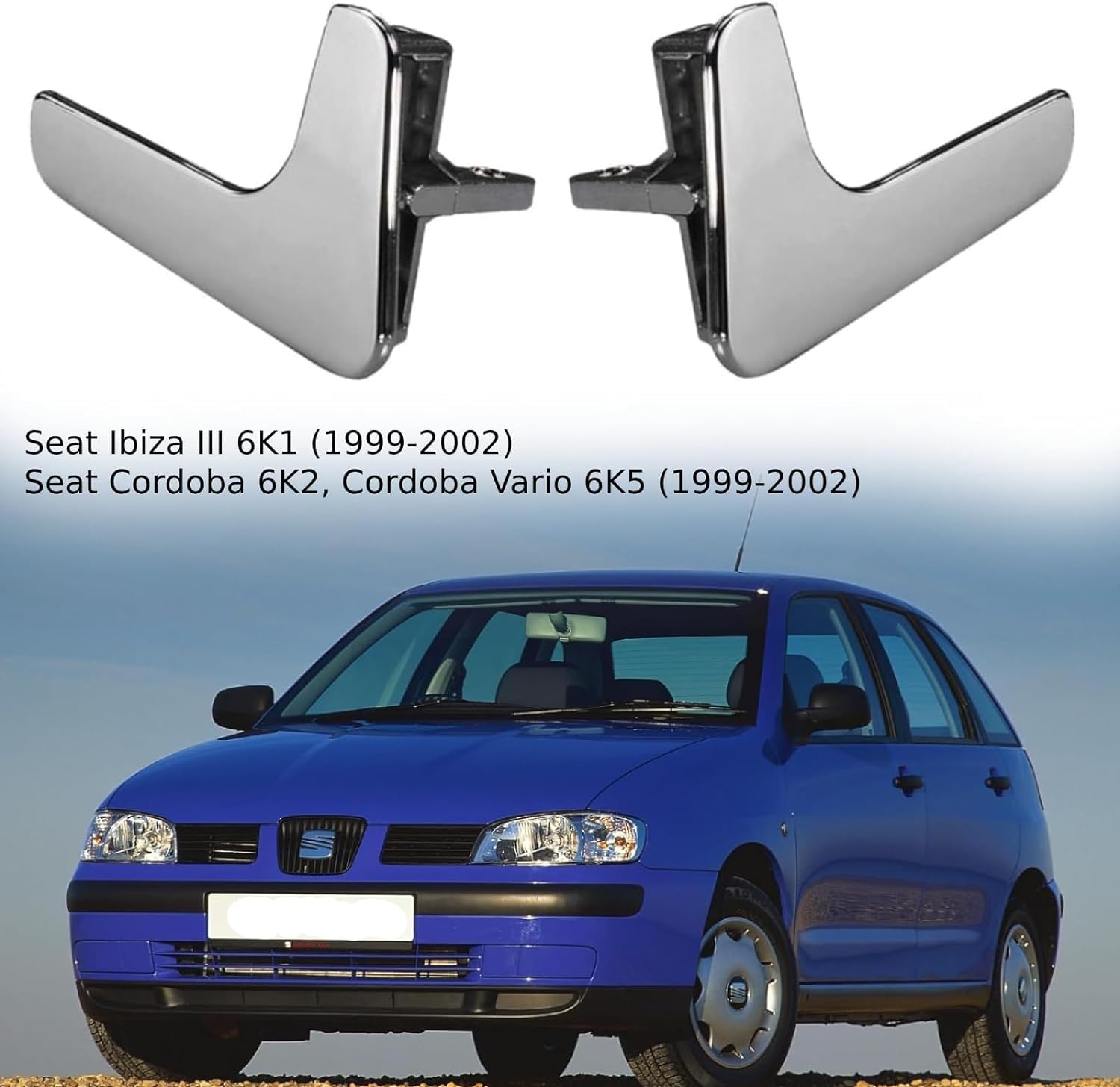 Maniglia Porta Interna Per Seat 2009-2017 - Ricambio 6J1837114A - Foto 4