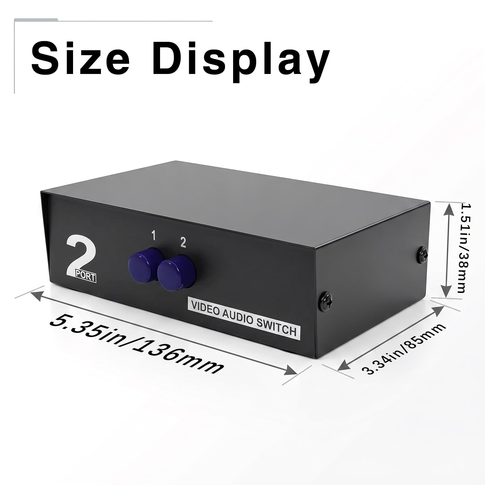 Amazon | Duttek AV切替器, RCAスイッチボックス分配器、2ポートAV