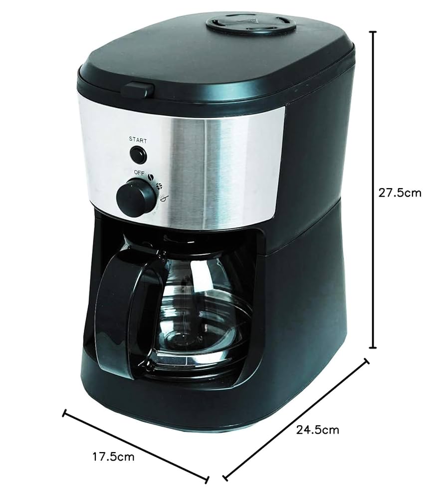 全自動コーヒーメーカー Amazon | 東京Deco 全自動 コーヒーメーカー ミル付き (豆・粉