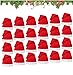 Produktbild DONGQI Weihnachtsmütze 24 Stück Nikolausmütze für Erwachsene und Kinder  30 x 40 cm  Reissfest und Dehnbar  Passend für jeden Kopf