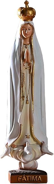 Aosong Virgin Marys Statue Fine Porcelain Virgin Marys Ornaments,UK Blessed Virgin Marys Our Lady Of Lourdes Statue Religious Ornament Sculpture For Home Or Chapel