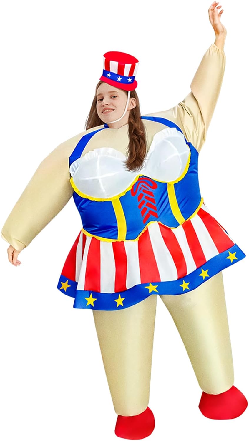 Patriotic 4th of July Uncle Sam Costume American Flag Costume Carnival Parade Halloween Suit