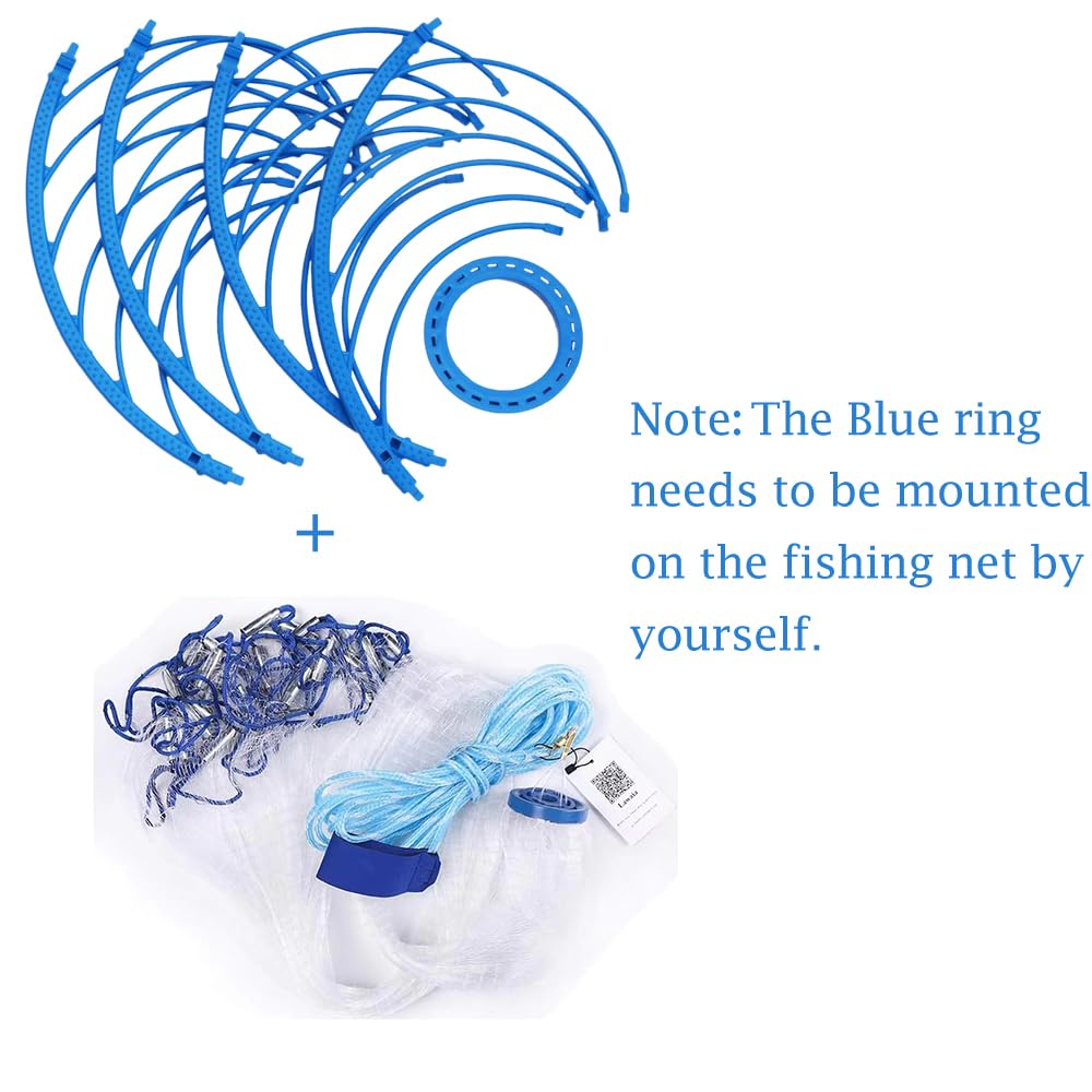 Lancer Un Filet Filet de pêche à l'épuisette Filet de pêche à l'épuisette Filet de pêche lancé à la Main Cast Net(720)