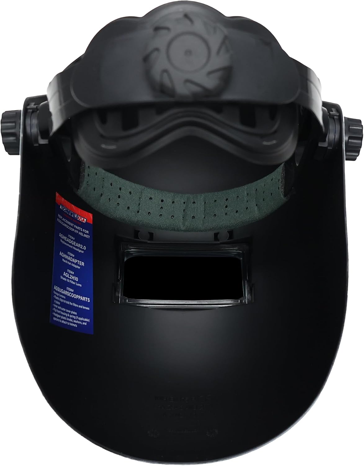 Armour Guard Sugar Scoop White Pipeliner Fiberglass Welding Helmet With Flip Front