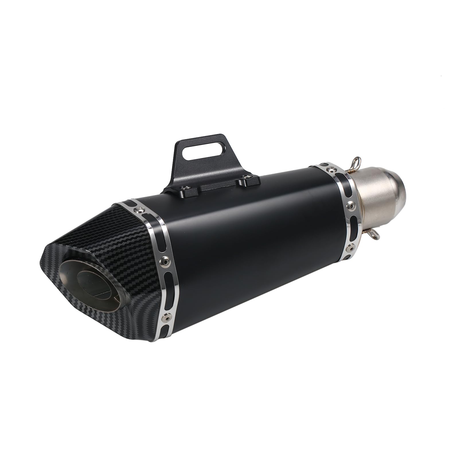 Silenciador de escape universal de 1,5 a 2 pulgadas para motocicleta, silenciador de escape de moda, resistente a altas temperaturas, repuesto para Moto ATV ZX6R 10R Z900 Z800 R3 R25 R6