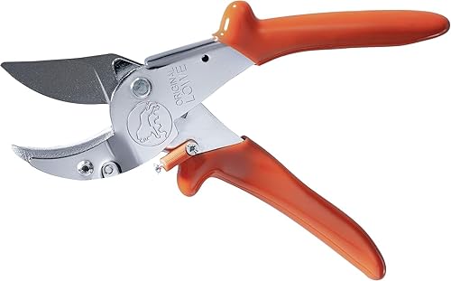 Miniatura 3 de Original LÖWE 10 tijeras de podar de yunque profesionales 10.107 con geometría de derivación – Tijeras afiladas innovadoras con asas ergonómicas y