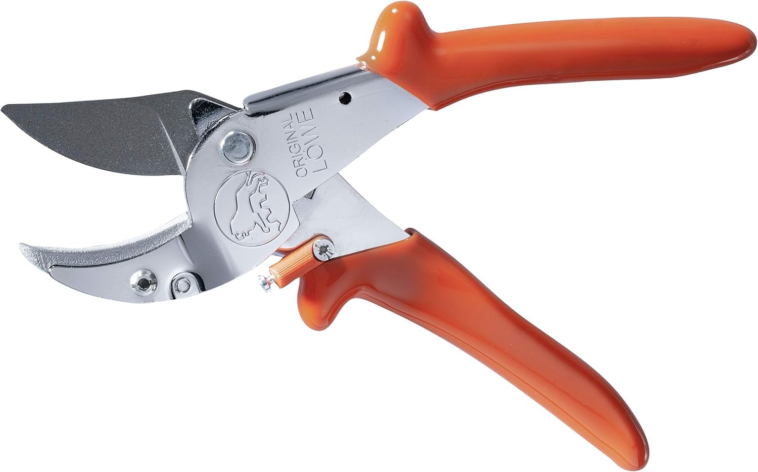 Original LÖWE Bladslijper - 0022 | slijper voor snoeischaar, industriële schaar met polyamide handgreep voor het slijpen van het lemmet, Made in Germany, oranje Original LÖWE Bladslijper - 0022 | slijper voor snoeischaar, industriële schaar met polyamide handgreep voor het slijpen van het lemmet, Made in Germany, oranje